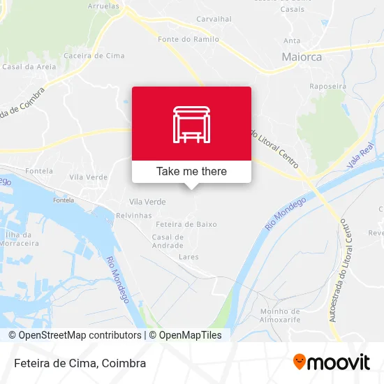 Feteira de Cima map