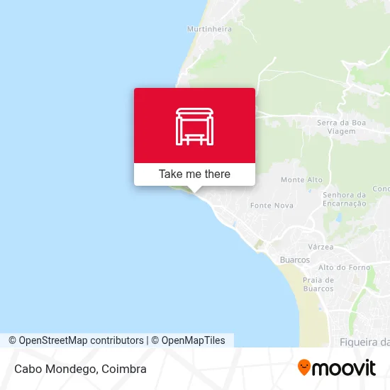 Cabo Mondego map