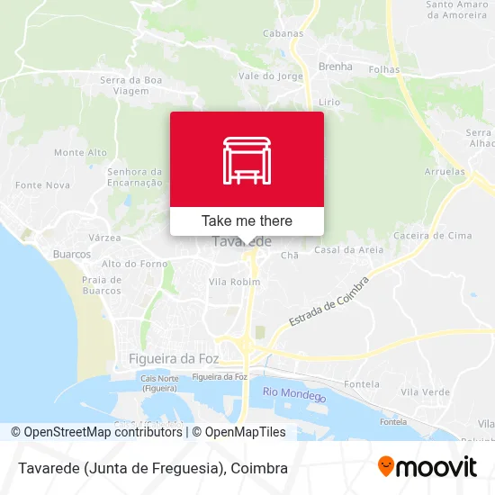 Tavarede (Junta de Freguesia) map