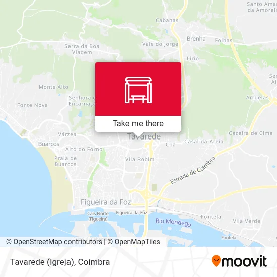 Tavarede (Igreja) map