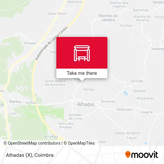 Alhadas (X) map