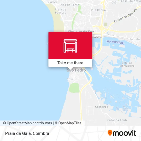 Praia da Gala map