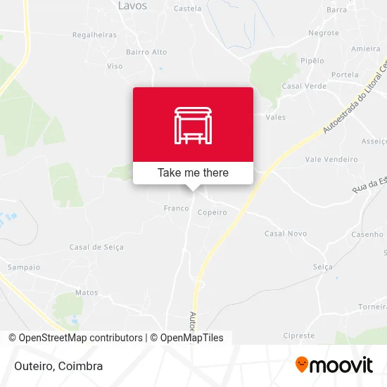 Outeiro map