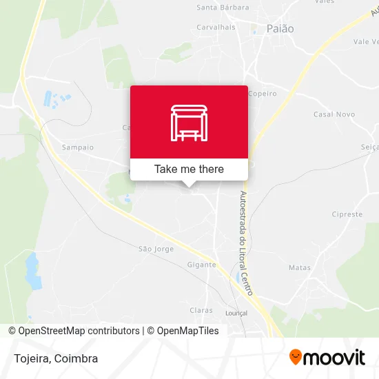 Tojeira map