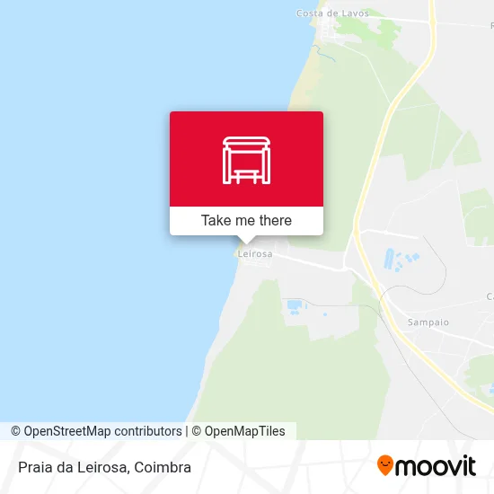 Praia da Leirosa map