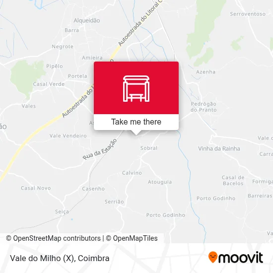 Vale do Milho (X) map