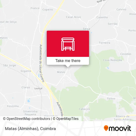 Matas (Alminhas) map