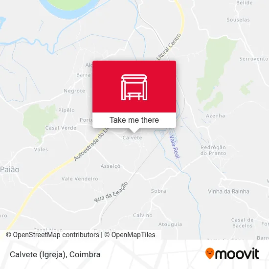 Calvete (Igreja) map