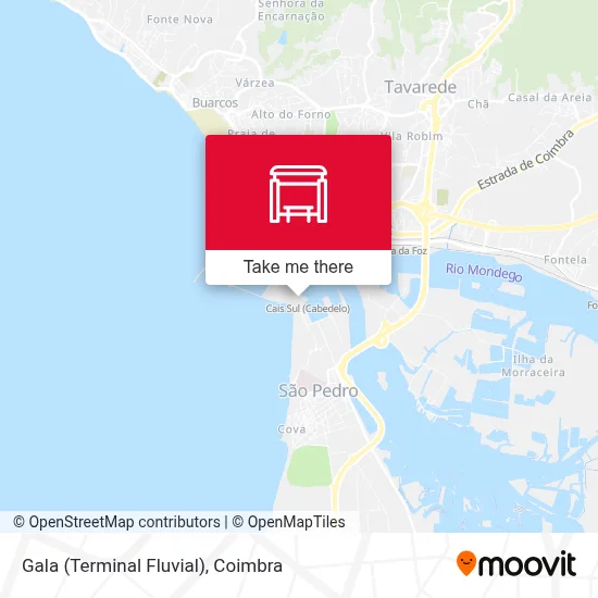 Gala (Terminal Fluvial) map