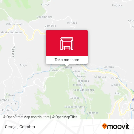 Cerejal map