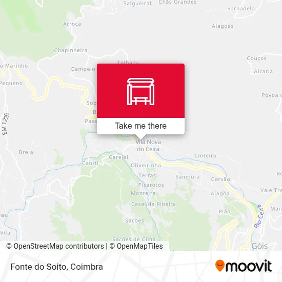 Fonte do Soito map