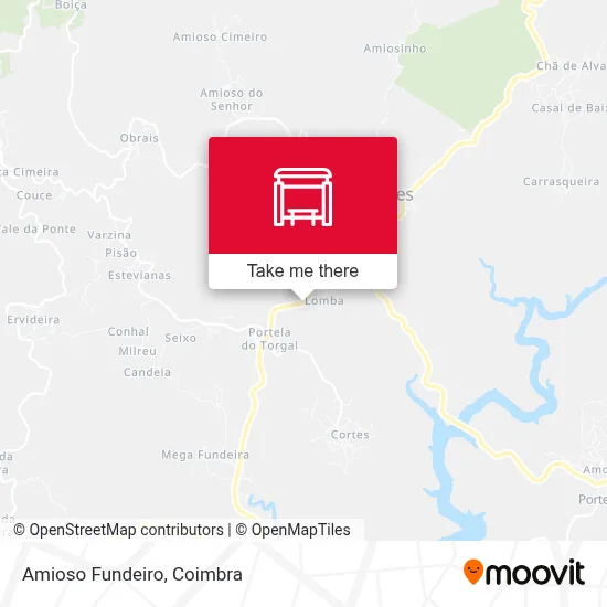 Amioso Fundeiro map