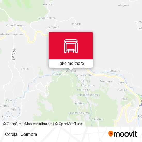 Cerejal map