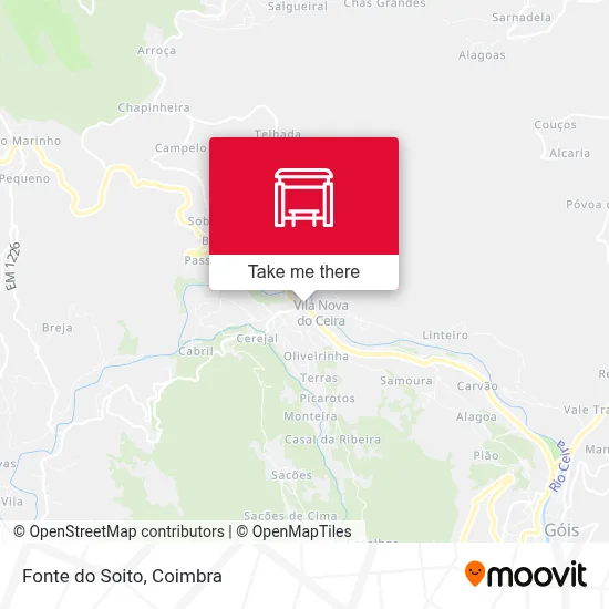 Fonte do Soito map