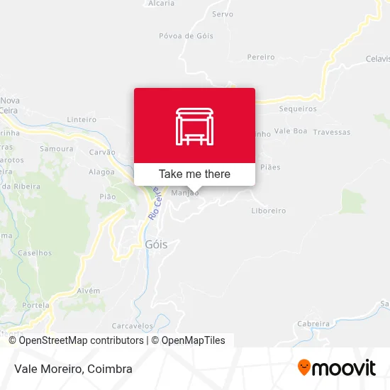 Vale Moreiro map