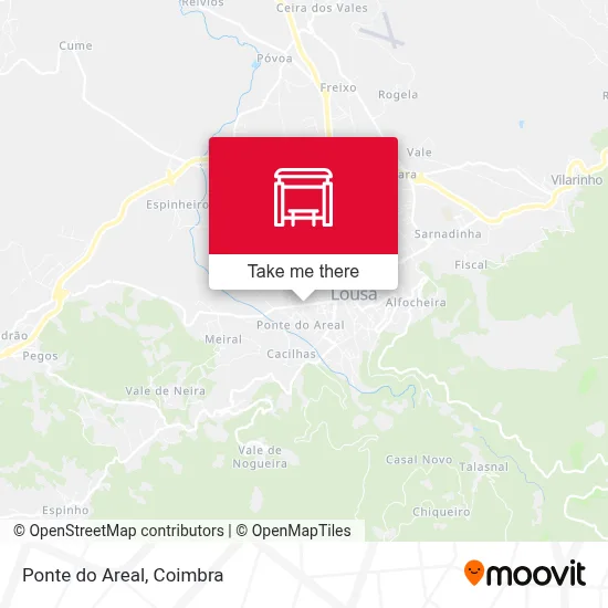 Ponte do Areal map