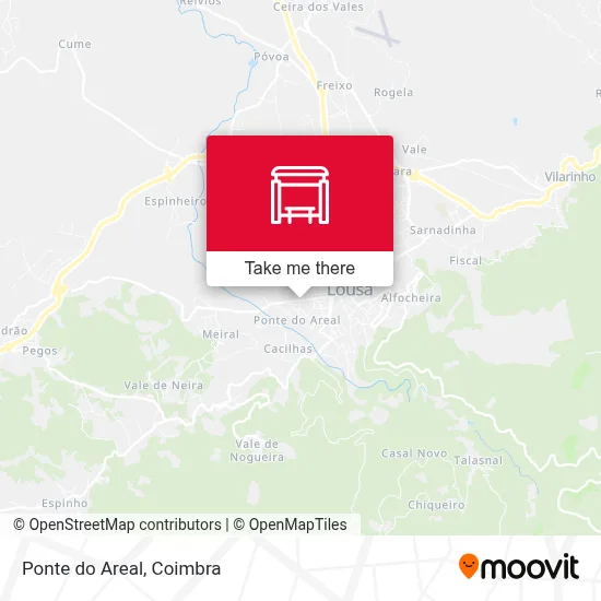 Ponte do Areal map