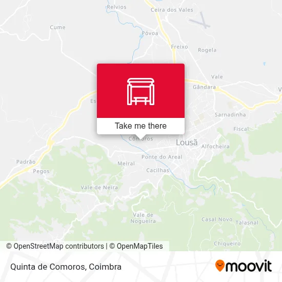 Quinta de Comoros map
