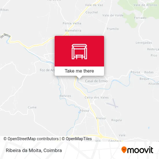Ribeira da Moita map