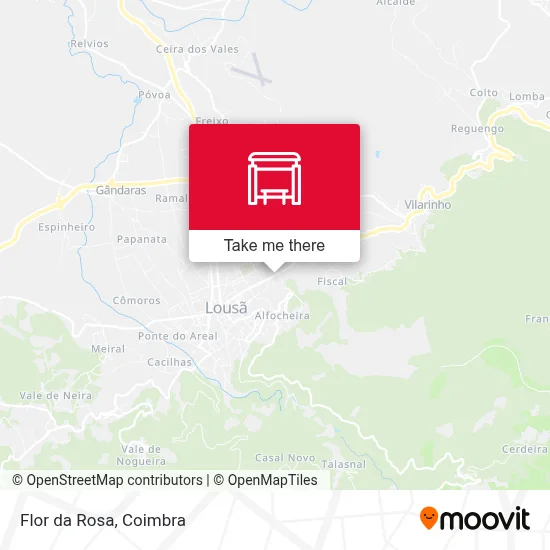 Flor da Rosa map
