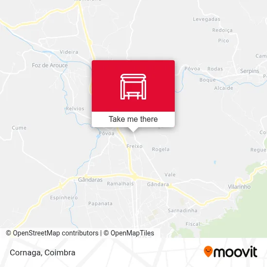 Cornaga map