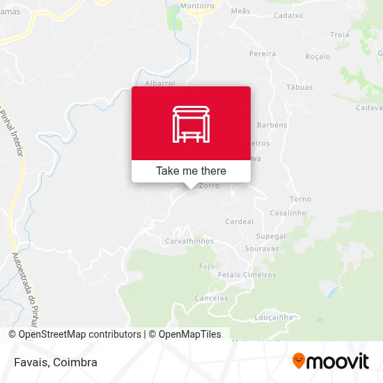 Favais map