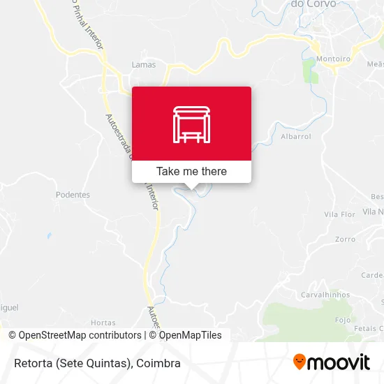 Retorta (Sete Quintas) map