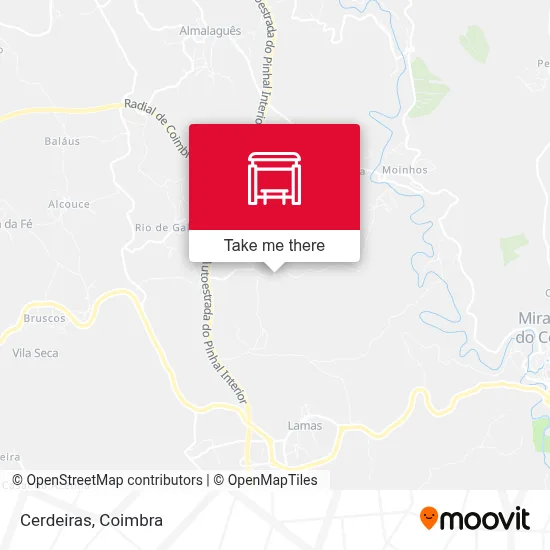Cerdeiras map