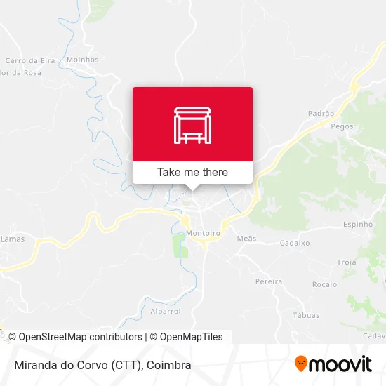 Miranda do Corvo (CTT) map