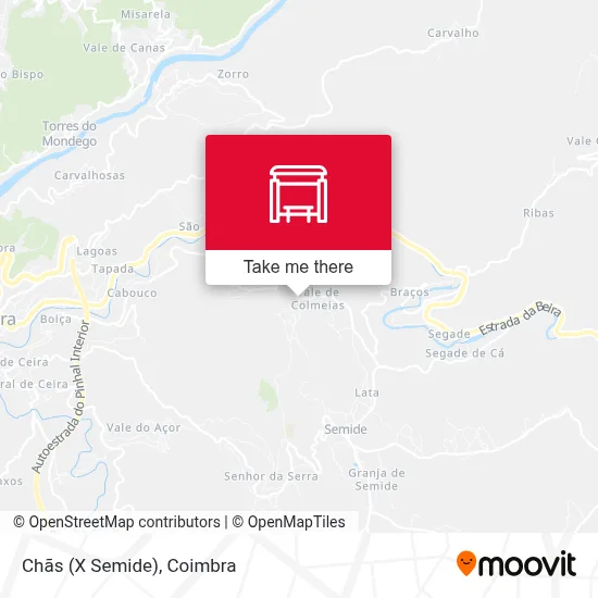 Chãs (X Semide) map