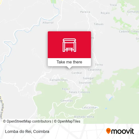 Lomba do Rei map
