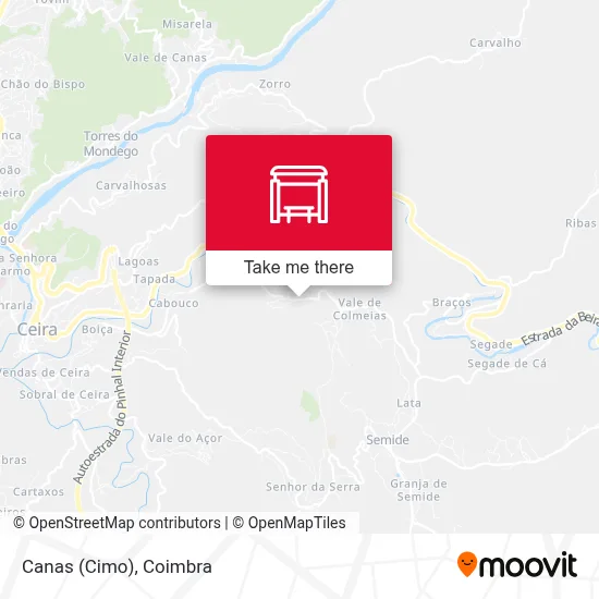 Canas (Cimo) map