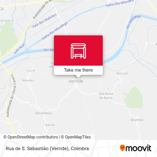 Rua de S. Sebastião (Verride) map