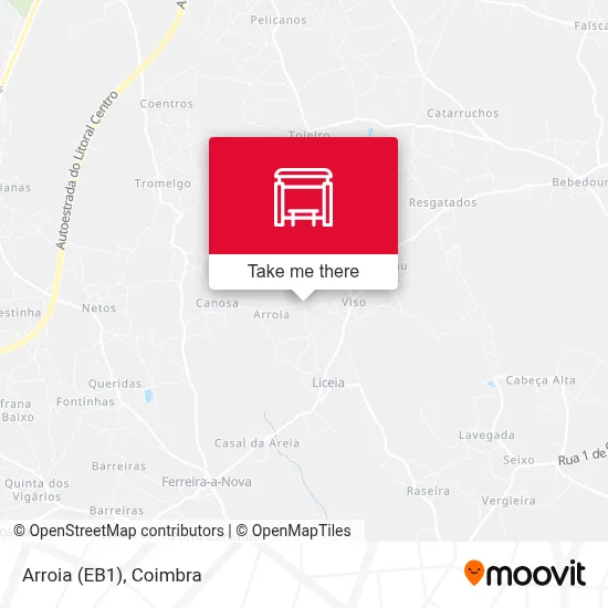 Arroia (EB1) map