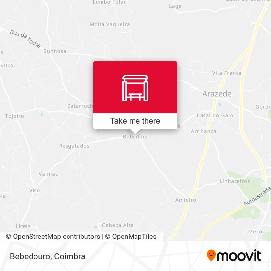 Bebedouro map