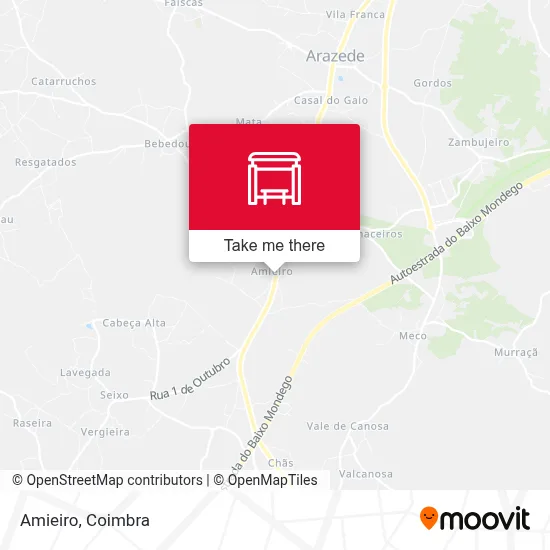 Amieiro map
