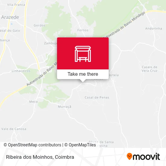 Ribeira dos Moinhos map