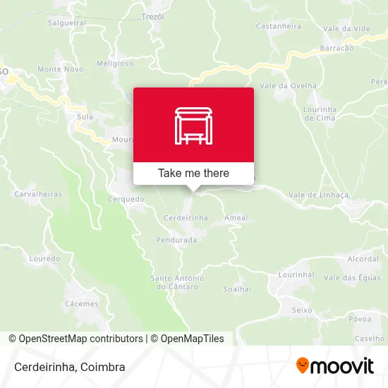 Cerdeirinha map