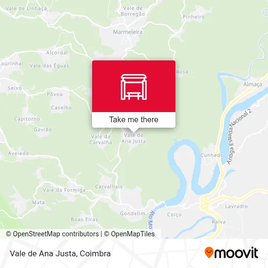 Vale de Ana Justa map