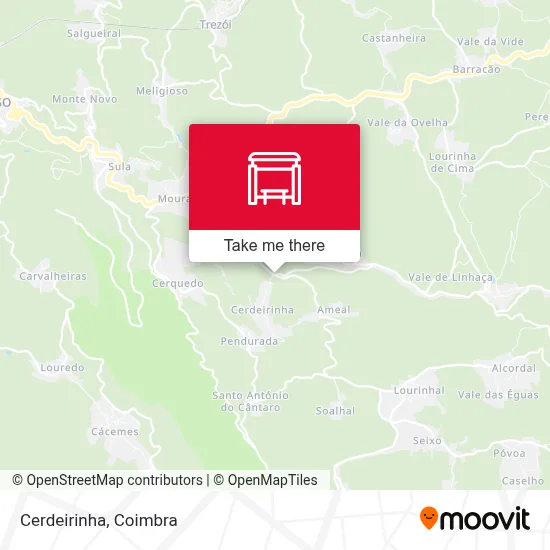 Cerdeirinha map
