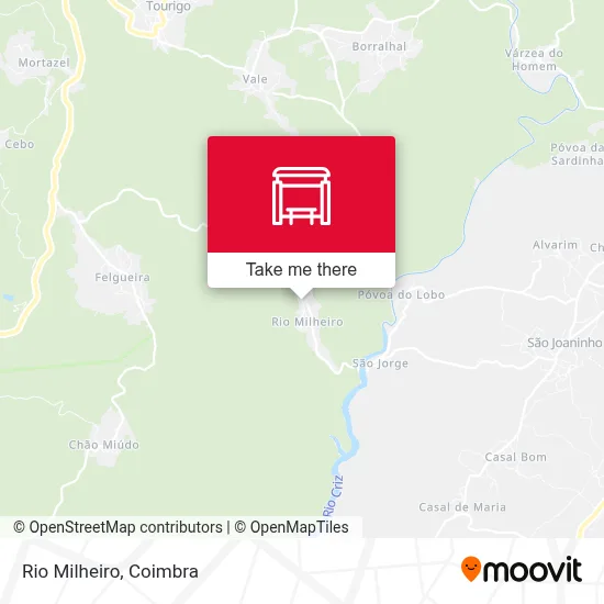 Rio Milheiro map