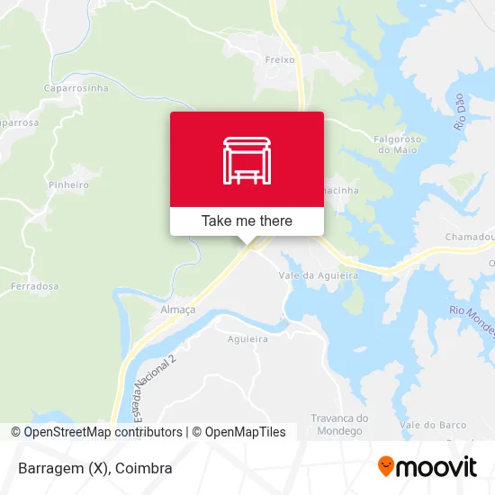 Barragem (X) map