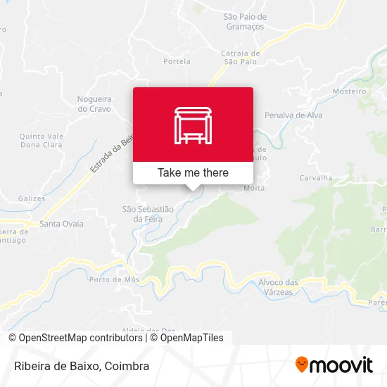 Ribeira de Baixo map