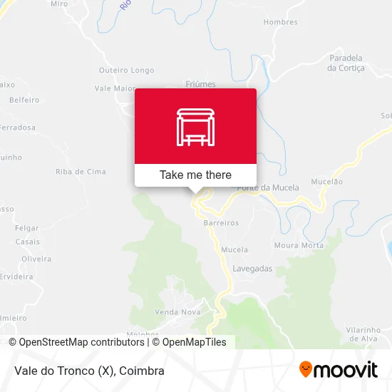 Vale do Tronco (X) map