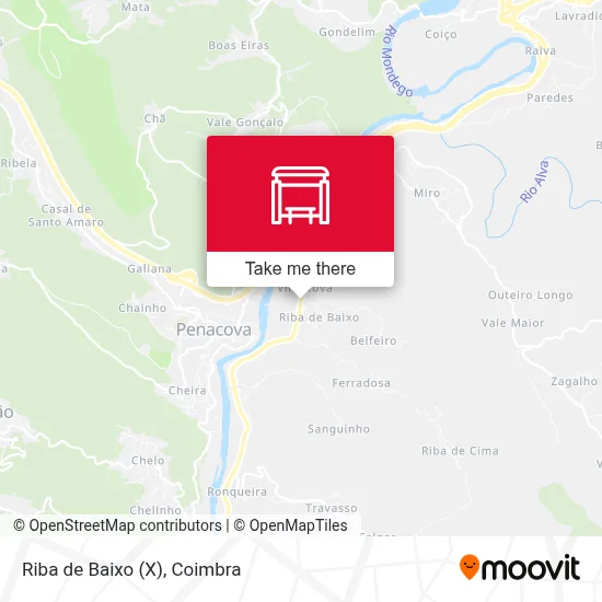 Riba de Baixo (X) map