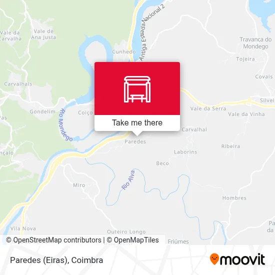 Paredes (Eiras) map