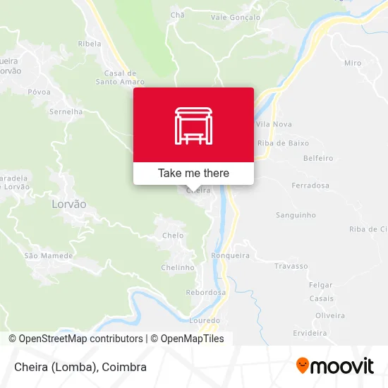 Cheira (Lomba) map