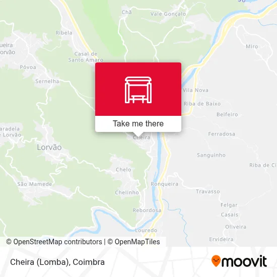 Cheira (Lomba) map