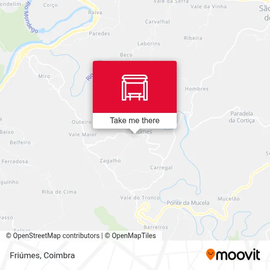 Friúmes map