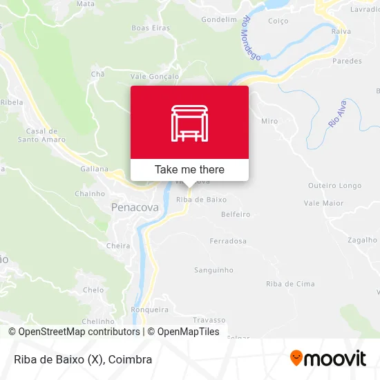 Riba de Baixo (X) map